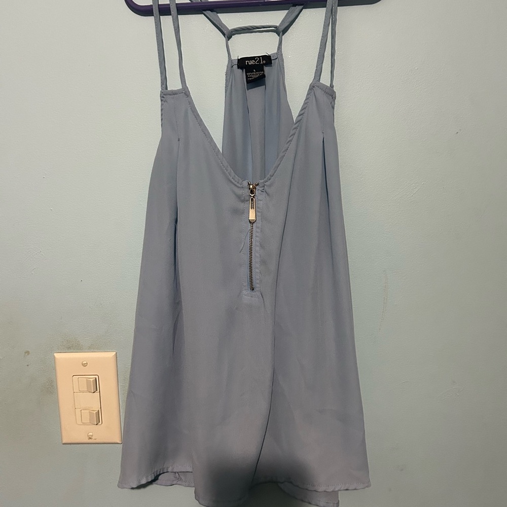 Rue21 Light Blue Sleeveless Camisole with V-Neck